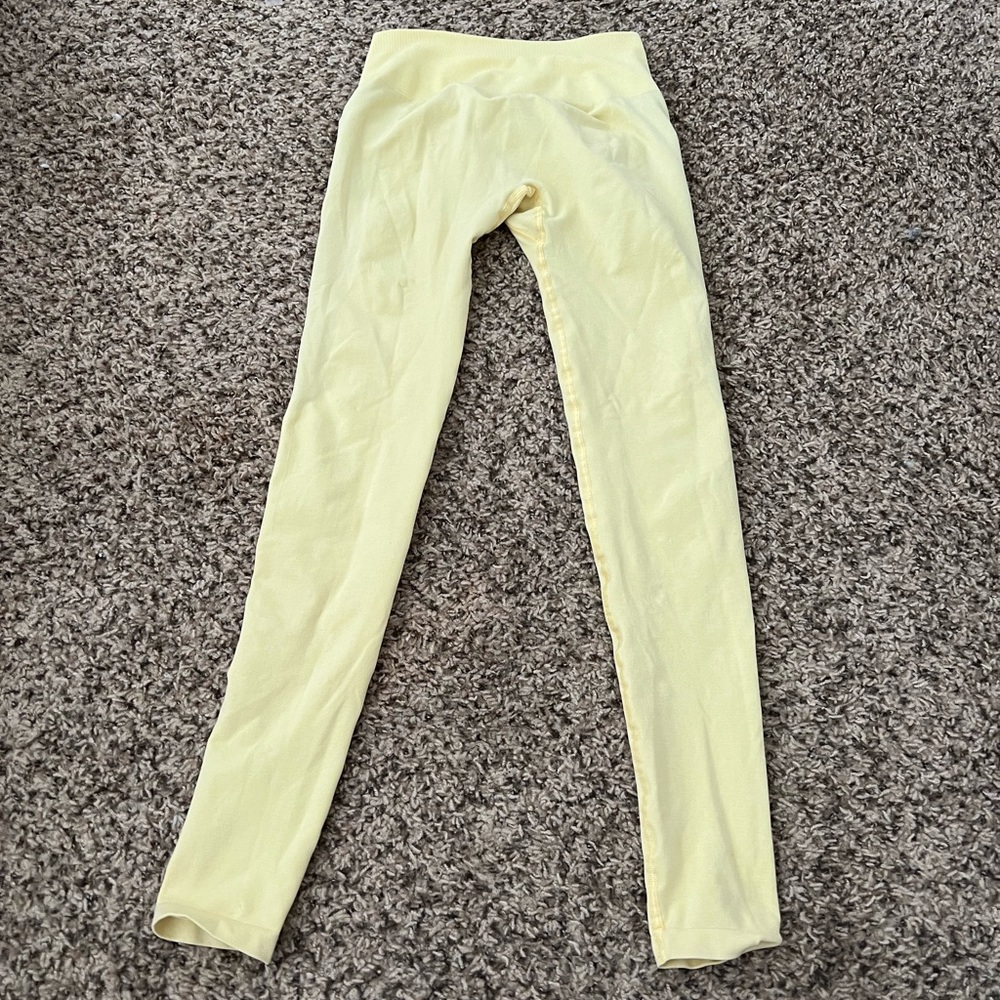 Yellow Alphalete amplify leggings